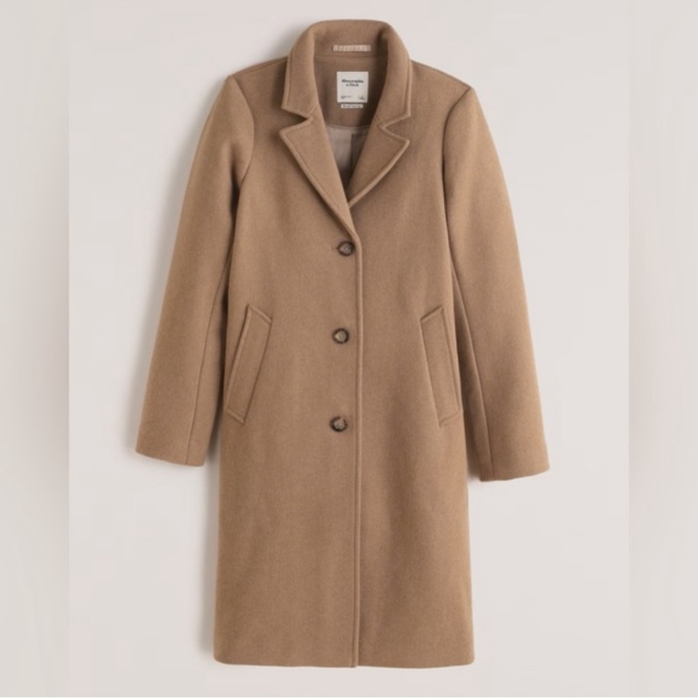 Abercrombie Wool-Blend Dad Coat